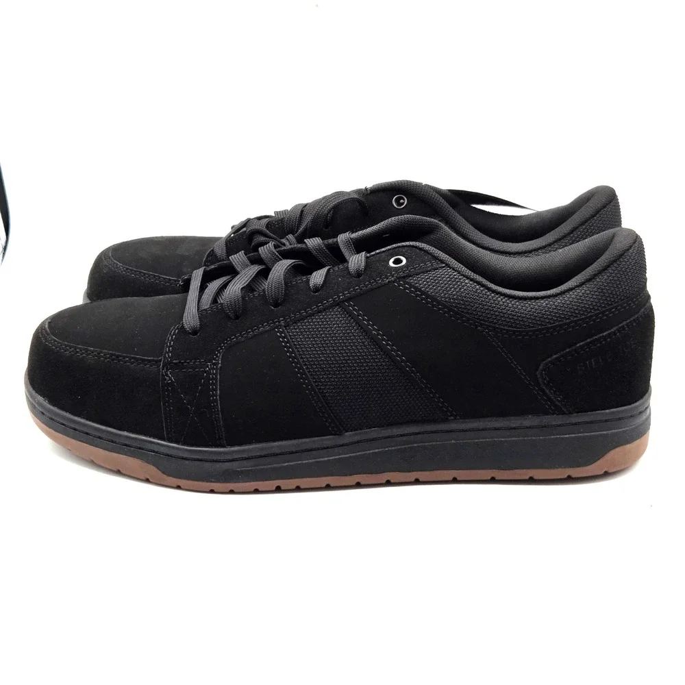 Brahma Men's 13 Black Steel Toe Work Shoes Low Top Boots‎ Slip Oil Resistant